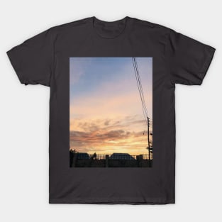 Cloudy orange sunset T-Shirt